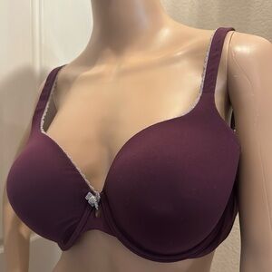 Body by Victoria lined perfect coverage 36DD burgundy